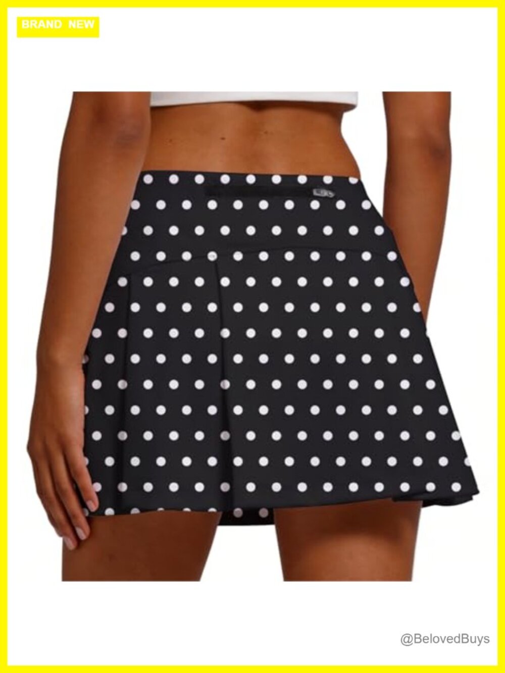 Women's High Waist Pleated Tennis Skirt with Built-in Shorts and Pockets